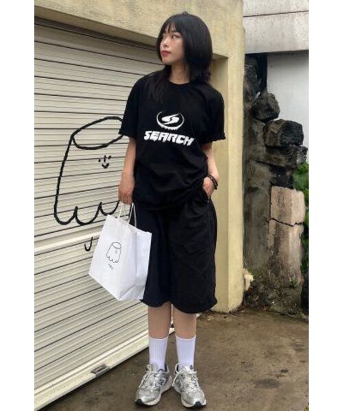 SEARCH410(サーチ410)の「ブリードロゴ半袖Tシャツブラック-ホワイト(Tシャツ/カットソー・メンズ・その他・LARGE/MEDIUM)」の3枚目の写真