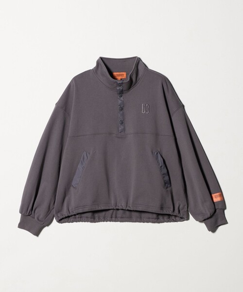 UNIVERSAL OVERALL(ユニバーサルオーバーオール)の「【別注】<UNIVERSAL OVERALL>スタンドネック プルオーバー / キッズ 140cm-160cm(Tシャツ/カットソー・キッズ・ダークグレー/ロイヤルブルー/グレー系・L(160cm)/M(140-150cm))」の1枚目の写真