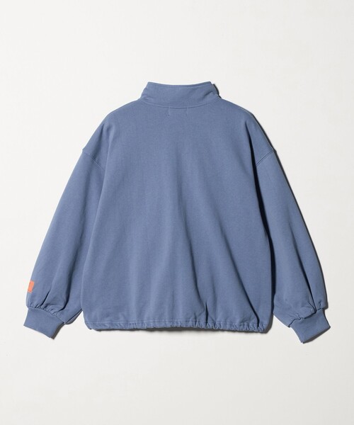 UNIVERSAL OVERALL(ユニバーサルオーバーオール)の「【別注】<UNIVERSAL OVERALL>スタンドネック プルオーバー / キッズ 140cm-160cm(Tシャツ/カットソー・キッズ・ダークグレー/ロイヤルブルー/グレー系・L(160cm)/M(140-150cm))」の4枚目の写真