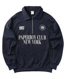 PAPERBOY（ペーパーボーイ）の「スポーツクラブ ハーフジップ - ネイビー（その他トップス）」