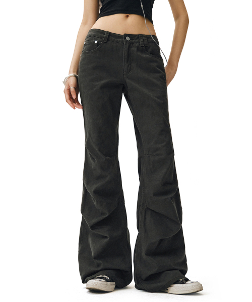 DECET WOMEN(デケット ウーマン)の「Flared Shirring Pants DCWPT017CHARCOAL(その他パンツ・レディース・その他・X-SMALL/SMALL/MEDIUM/LARGE)」の12枚目の写真