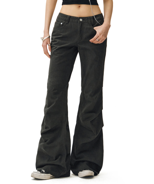 DECET WOMEN(デケット ウーマン)の「Flared Shirring Pants DCWPT017CHARCOAL(その他パンツ・レディース・その他・X-SMALL/SMALL/MEDIUM/LARGE)」の5枚目の写真