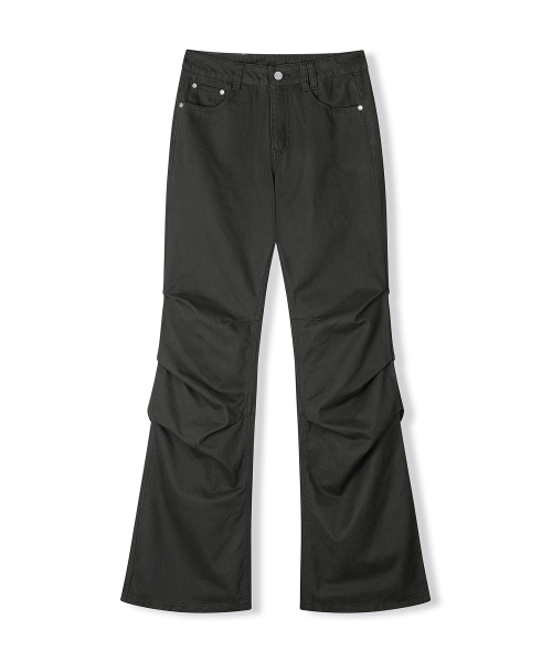 DECET WOMEN(デケット ウーマン)の「Flared Shirring Pants DCWPT017CHARCOAL(その他パンツ・レディース・その他・X-SMALL/SMALL/MEDIUM/LARGE)」の6枚目の写真