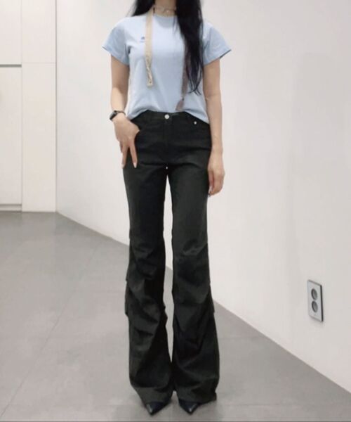 DECET WOMEN(デケット ウーマン)の「Flared Shirring Pants DCWPT017CHARCOAL(その他パンツ・レディース・その他・X-SMALL/SMALL/MEDIUM/LARGE)」の11枚目の写真