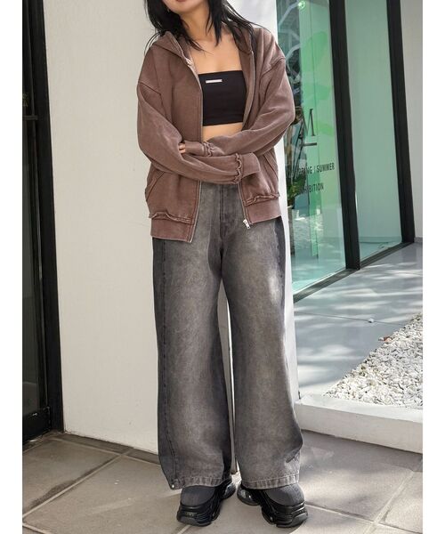 MURUA（ムルーア）の「ジップルーズフーディ（パーカー）」 - WEAR