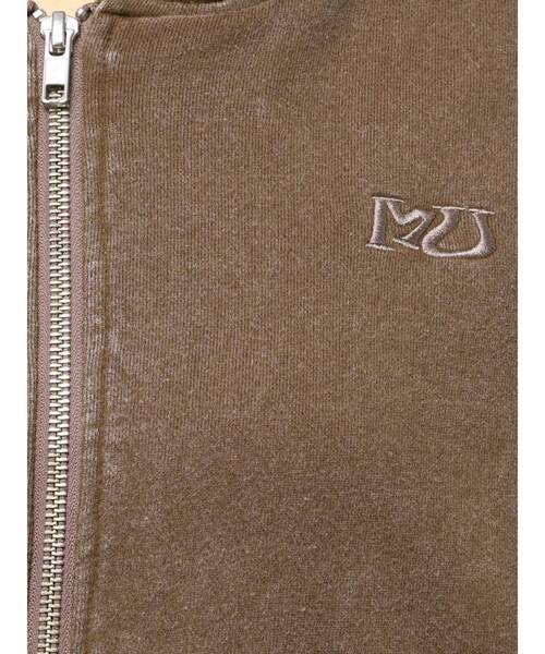 MURUA（ムルーア）の「ジップルーズフーディ（パーカー・レディース・ブラウン/グレー/ブラック・FREE）」の4枚目の写真