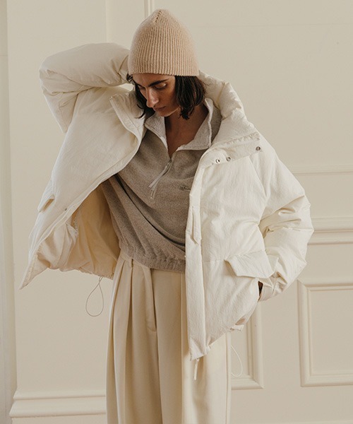 CREDONA(クレドナ)の「FRENCH DUVET DOWN/フレンチデュベダウン(ダウンジャケット/コート・レディース・アイボリー/ブラウン/ブラック・FREE)」の18枚目の写真