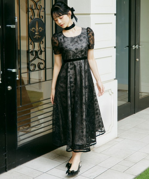 ◇＜mikuさんコラボ＞エンブロイダリーレースドレス（ドレス）｜JILL