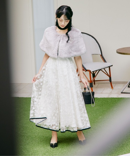 mikuさんコラボ＞エンブロイダリーレースドレス mikuさんコラボ＞エンブロイダリーレースドレス｜ジルバイジル