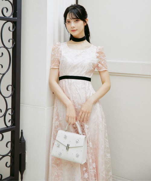 ◇＜mikuさんコラボ＞エンブロイダリーレースドレス（ドレス）｜JILL