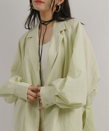 Palm Riche（ポームリシュ）の「ワッシャーオーバージャケット（ノーカラージャケット）」