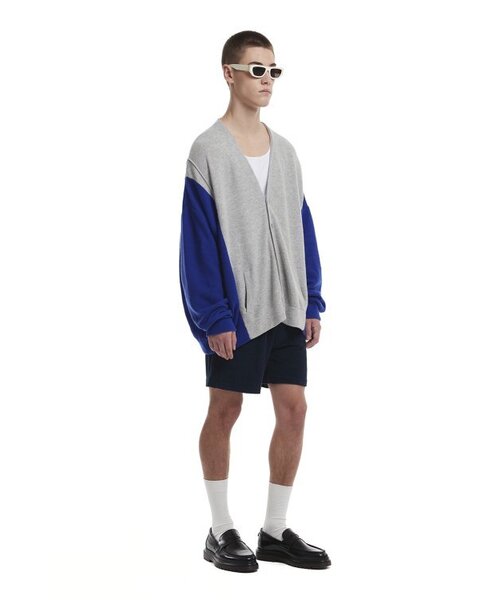 セール】Colorblocked Cardigan_Grey（カーディガン/ボレロ）｜TRUNK