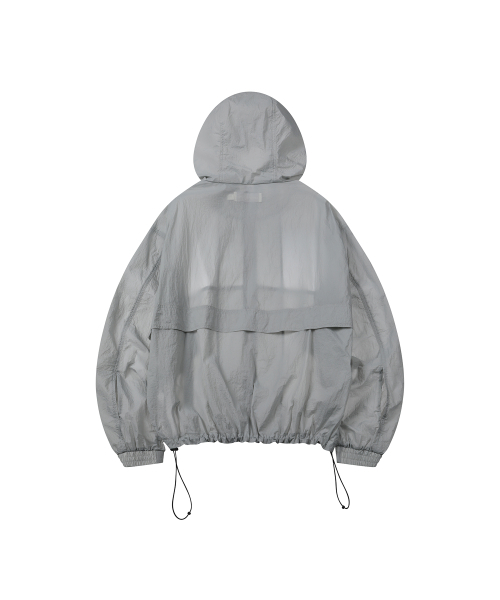 SECONDMONO（セカンドモノローグ）の「Flap Sheer Windbreaker [GRAY]_SEJK010GRAY（ナイロンジャケット・レディース・その他・SMALL/MEDIUM/LARGE）」の2枚目の写真