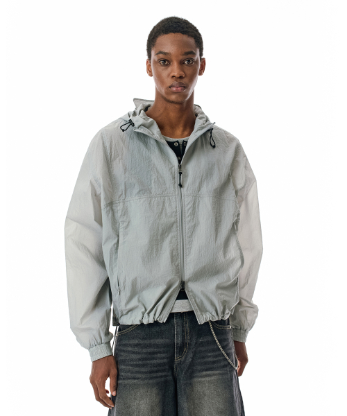 SECONDMONO（セカンドモノローグ）の「Flap Sheer Windbreaker [GRAY]_SEJK010GRAY（ナイロンジャケット・レディース・その他・SMALL/MEDIUM/LARGE）」の7枚目の写真