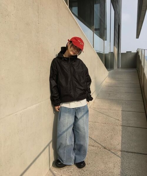 SECONDMONO（セカンドモノローグ）の「Flap Sheer Windbreaker [GRAY]_SEJK010GRAY（ナイロンジャケット・レディース・その他・SMALL/MEDIUM/LARGE）」の9枚目の写真
