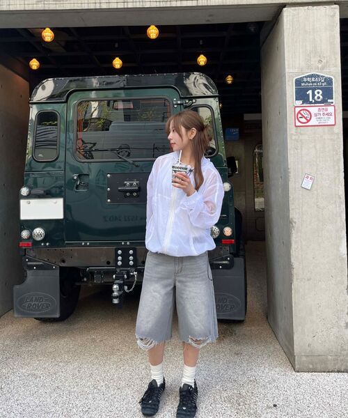 SECONDMONO（セカンドモノローグ）の「Flap Sheer Windbreaker [GRAY]_SEJK010GRAY（ナイロンジャケット・レディース・その他・SMALL/MEDIUM/LARGE）」の20枚目の写真