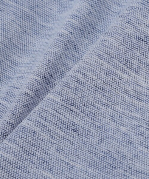 SHIPS（シップス）の「【WEB限定】SHIPS: リネンミックス カラーネップ ボタンダウン ロングスリーブ ポロシャツ（ポロシャツ・メンズ・ブラック/グリーン/ネイビー・SMALL/MEDIUM/LARGE/X-LARGE）」の13枚目の写真