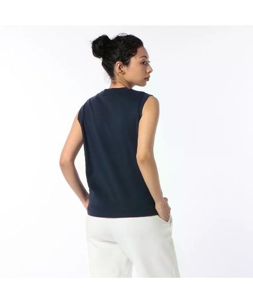 GOAT(ゴート)の「GOAT / COMPACT NO SLEEVE TEE(Tシャツ/カットソー・レディース・ダークグレー/ダークネイビー/ライトイエロー/ブラック/オリーブ/アイボリー・S/M)」の5枚目の写真