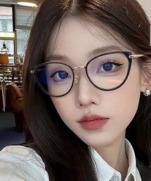 VIBGYOR | 黒ブチ伊達メガネ/ユニセックス(T3)(メガネ)