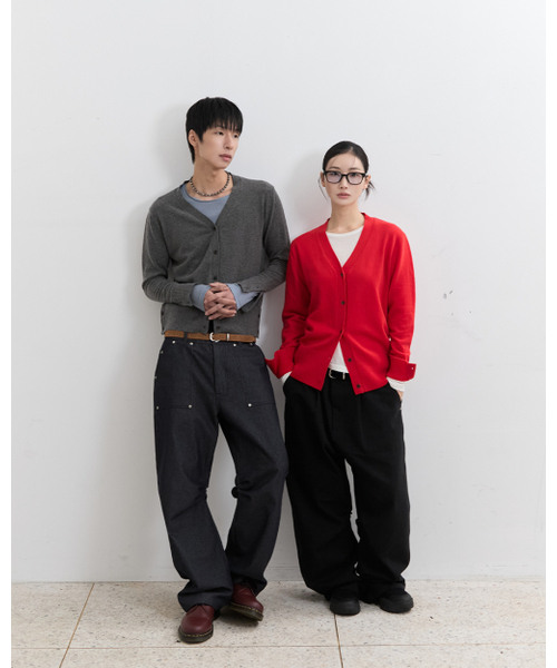 BLUESUNFLOWER（ブルーサンフラワー）の「ブルームラムウールカーディガン[レッド]（カーディガン/ボレロ・レディース・レッド・MEDIUM/LARGE）」の3枚目の写真