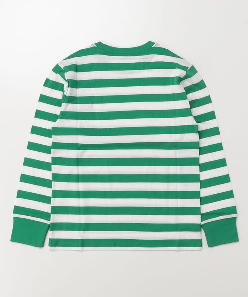 POLO RALPH LAUREN CHILDRENSWEAR（ポロ ラルフ ローレン チルドレンズウェア）の「ストライプド コットン ロングスリーブ Tシャツ（Tシャツ/カットソー・キッズ・グリーン・S/M/L/XL）」の2枚目の写真