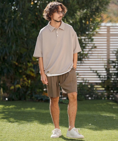 CAMBIO(カンビオ)の「mp14440- Linen Rayon Two Tuck Short Pants ショートパンツ(S62826cmb)(その他パンツ・メンズ・ブラック/グレー/ブラウン/キナリ・S/M/L)」の12枚目の写真