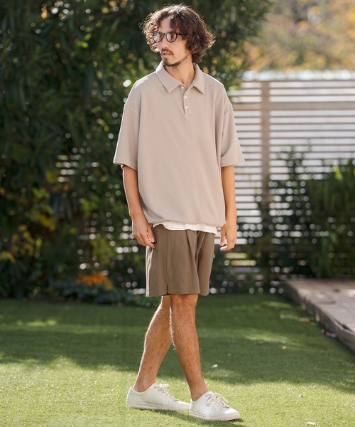 CAMBIO(カンビオ)の「mp14440- Linen Rayon Two Tuck Short Pants ショートパンツ(S62826cmb)(その他パンツ・メンズ・ブラック/グレー/ブラウン/キナリ・S/M/L)」の13枚目の写真