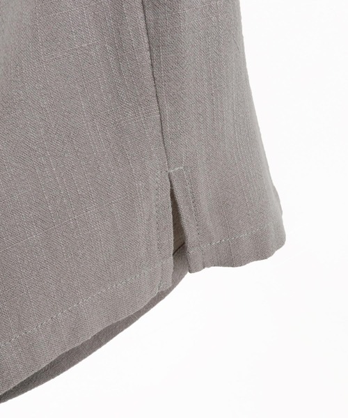 CAMBIO(カンビオ)の「mp14440- Linen Rayon Two Tuck Short Pants ショートパンツ(S62826cmb)(その他パンツ・メンズ・ブラック/グレー/ブラウン/キナリ・S/M/L)」の7枚目の写真