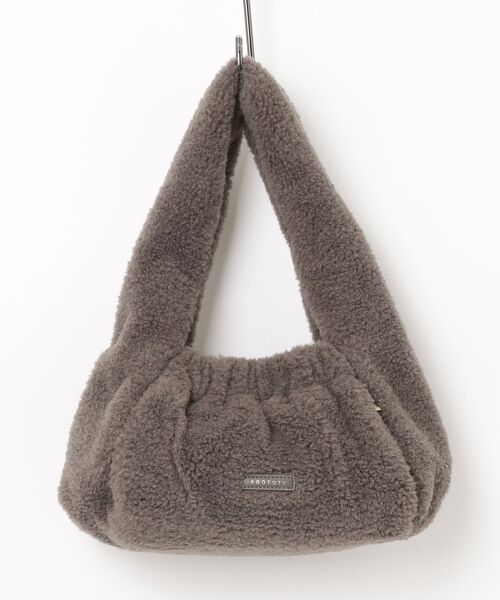 ROOTOTE(ルートート)の「ROOTOTE フェイクシアリングダンプリングコート(トートバッグ・レディース・アイボリー/チョコ/ピンク/グレー/ブラック・FREE)」の4枚目の写真