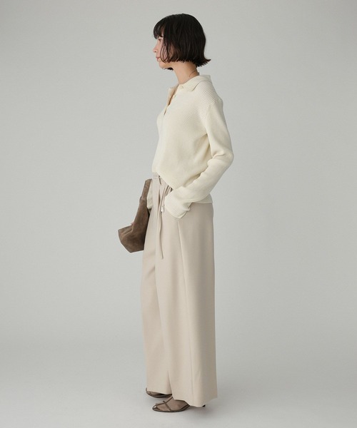 BABYLONE（バビロン）の「ベロアポロニット（ニット/セーター・レディース・ホワイト/チャコール・フリー）」の16枚目の写真