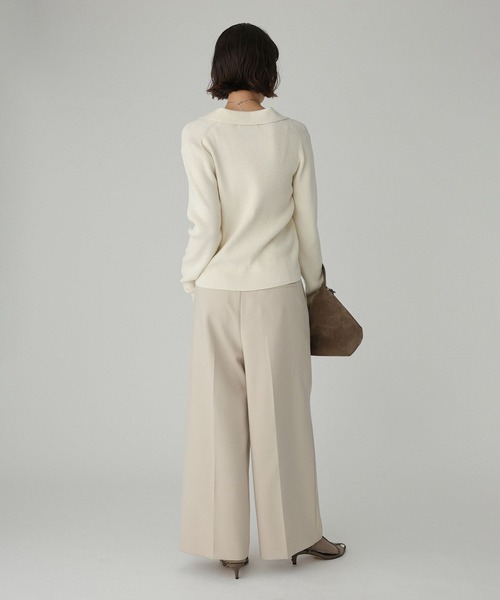 BABYLONE（バビロン）の「ベロアポロニット（ニット/セーター・レディース・ホワイト/チャコール・フリー）」の17枚目の写真