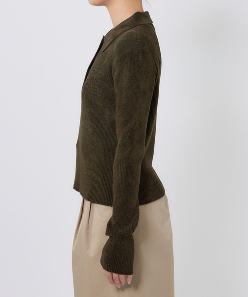 BABYLONE（バビロン）の「ベロアポロニット（ニット/セーター・レディース・ホワイト/チャコール・フリー）」の19枚目の写真