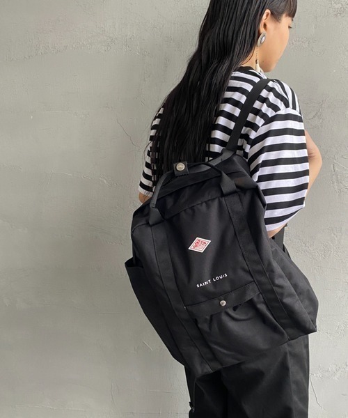 DANTON（ダントン）の「[DANTON/ダントン] SAINT LOUIS コーデュラナイロン スクエアバックパック（バックパック/リュック・レディース・ブラック・ONE SIZE）」の7枚目の写真