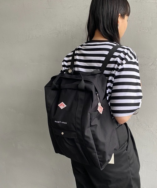 DANTON（ダントン）の「[DANTON/ダントン] SAINT LOUIS コーデュラナイロン スクエアバックパック（バックパック/リュック・レディース・ブラック・ONE SIZE）」の8枚目の写真