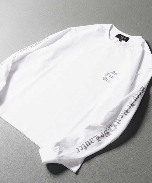 Laufer（ロイファー）の「【Laufer】 "As You Are" 袖ロゴ 長袖 ヘビーウェイトTシャツ / "As You Are" Sleeve Logo Long Sleeve Heavyweight T-Shirt（Tシャツ/カットソー・メンズ・ホワイト系2/ホワイト系1/ブラック系1/ブラック系2・L/M/S）」の2枚目の写真