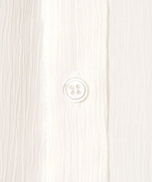 EMMEL REFINES（エメルリファインズ）の「＜EMMEL REFINES＞EM ヨウリュウフリル スタンドカラー ブラウス（シャツ/ブラウス・レディース・オフホワイト/ライトブルー/ライム・FREE）」の6枚目の写真