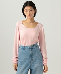 BAYFLOW | 袖シャーリングロングスリーブプルオーバー(Tシャツ/カットソー)