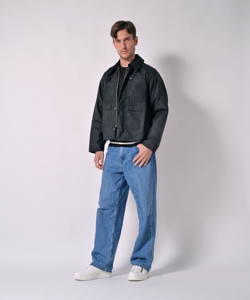 Barbour(バブアー)の「Barbour/バブアー【SPEY / スペイ】ワックス コットン ショート ブルゾン(ブルゾン・メンズ・セージグリーン/ブラック・XL/L/M/S)」の4枚目の写真