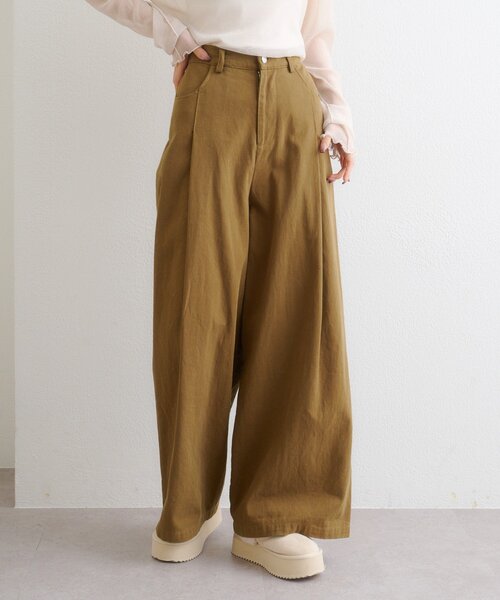 w closet(ダブルクローゼット)の「ポケットベルト付きパンツ(その他パンツ・レディース・チャコールグレー/ブラウン・MEDIUM/SMALL)」の18枚目の写真
