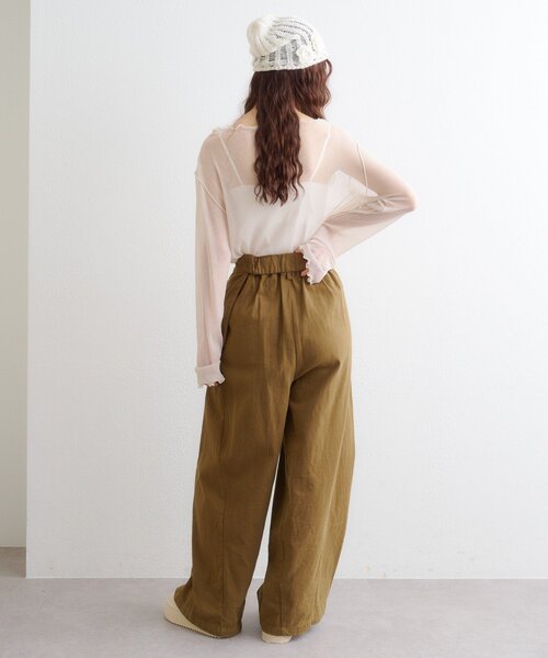w closet(ダブルクローゼット)の「ポケットベルト付きパンツ(その他パンツ・レディース・チャコールグレー/ブラウン・MEDIUM/SMALL)」の21枚目の写真