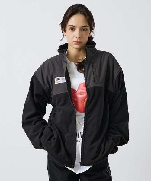 FRUIT OF THE LOOM(フルーツオブザルーム)の「【FRUIT OF THE LOOM / フルーツオブザルーム】 COZY SOFT FLEECE BLOUSON / フルジップ フリース ブルゾン / ユニセックス(ブルゾン・メンズ・アイボリー/ブラック/ブラウン・XL/L/M)」の18枚目の写真