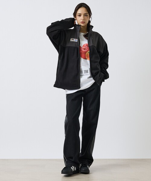 FRUIT OF THE LOOM(フルーツオブザルーム)の「【FRUIT OF THE LOOM / フルーツオブザルーム】 COZY SOFT FLEECE BLOUSON / フルジップ フリース ブルゾン / ユニセックス(ブルゾン・メンズ・アイボリー/ブラック/ブラウン・XL/L/M)」の19枚目の写真