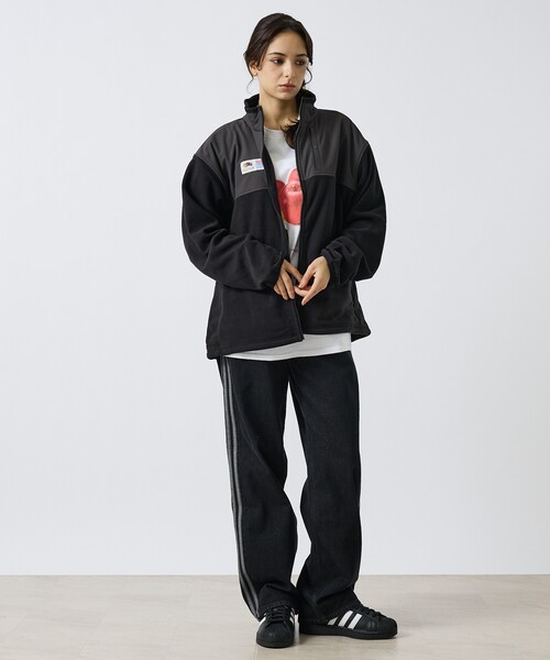 FRUIT OF THE LOOM(フルーツオブザルーム)の「【FRUIT OF THE LOOM / フルーツオブザルーム】 COZY SOFT FLEECE BLOUSON / フルジップ フリース ブルゾン / ユニセックス(ブルゾン・メンズ・アイボリー/ブラック/ブラウン・XL/L/M)」の20枚目の写真