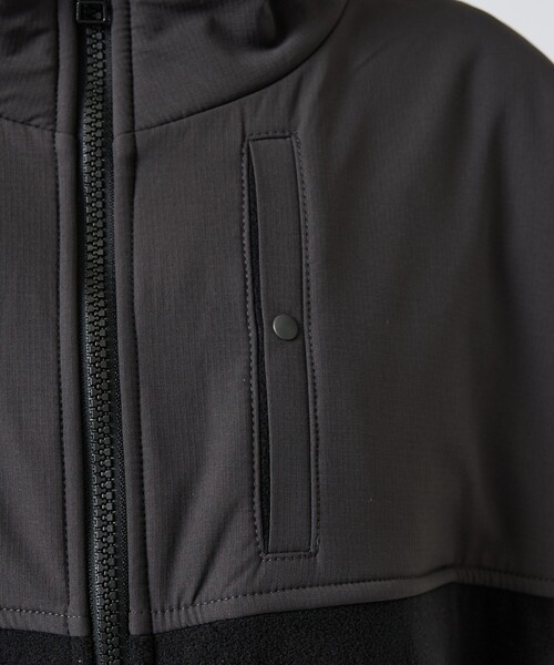 FRUIT OF THE LOOM(フルーツオブザルーム)の「【FRUIT OF THE LOOM / フルーツオブザルーム】 COZY SOFT FLEECE BLOUSON / フルジップ フリース ブルゾン / ユニセックス(ブルゾン・メンズ・アイボリー/ブラック/ブラウン・XL/L/M)」の4枚目の写真