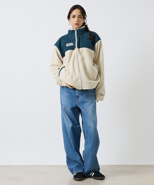 FRUIT OF THE LOOM(フルーツオブザルーム)の「【FRUIT OF THE LOOM / フルーツオブザルーム】 COZY SOFT FLEECE BLOUSON / フルジップ フリース ブルゾン / ユニセックス(ブルゾン・メンズ・アイボリー/ブラック/ブラウン・XL/L/M)」の8枚目の写真