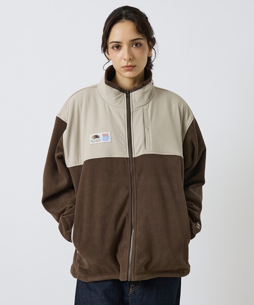 FRUIT OF THE LOOM(フルーツオブザルーム)の「【FRUIT OF THE LOOM / フルーツオブザルーム】 COZY SOFT FLEECE BLOUSON / フルジップ フリース ブルゾン / ユニセックス(ブルゾン・メンズ・アイボリー/ブラック/ブラウン・XL/L/M)」の14枚目の写真