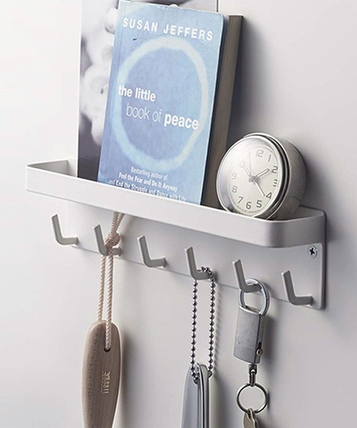 CALIFORNIA OUTFITTERS（カリフォルニア アウトフィッターズ）の「12D46-KR ウォールシェルフ キーフック 収納ホルダー（キーホルダー・レディース・ブラック/ホワイト・ONESIZE）」の2枚目の写真