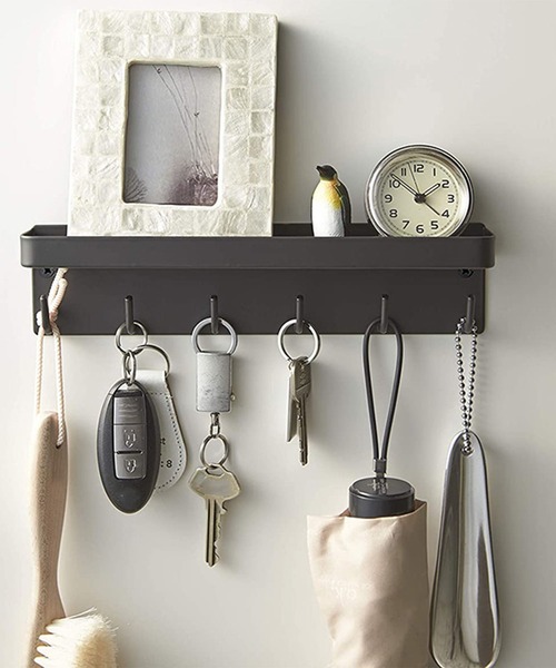 CALIFORNIA OUTFITTERS（カリフォルニア アウトフィッターズ）の「12D46-KR ウォールシェルフ キーフック 収納ホルダー（キーホルダー・レディース・ブラック/ホワイト・ONESIZE）」の6枚目の写真