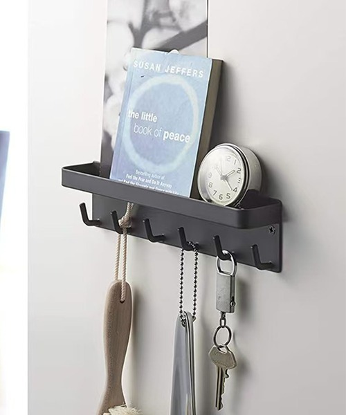 CALIFORNIA OUTFITTERS（カリフォルニア アウトフィッターズ）の「12D46-KR ウォールシェルフ キーフック 収納ホルダー（キーホルダー・レディース・ブラック/ホワイト・ONESIZE）」の3枚目の写真