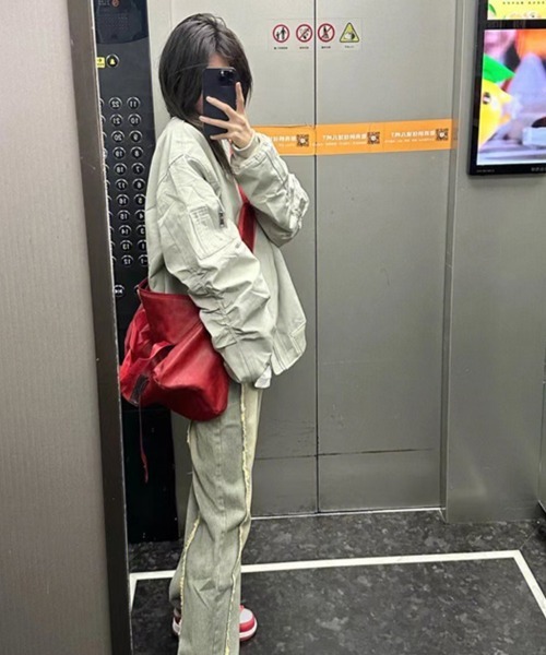 Flugge(フラッジー)の「フライトジャケット(その他アウター・レディース・ブラック/グレー・LARGE/MEDIUM)」の5枚目の写真